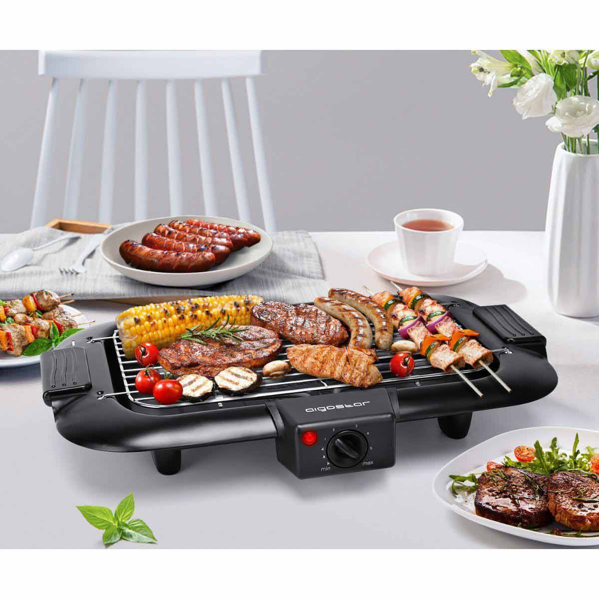 Parrilla eléctrica exterior con soporte Aigostar 2000 W