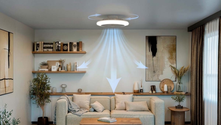 Plafón con ventilador de techo Philips Amilo-2