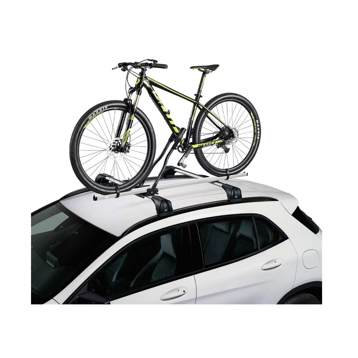 Portabicicletas de techo Cruz Bike Rack doble pomo antirrobo gris