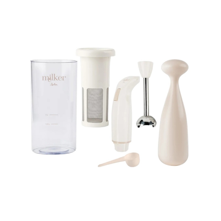 SET BATIDORA MANO Y MILKER. Incluye:   * Vaso transparente graduado con 2 medidas de 0,5 Lt y 1 Lt.