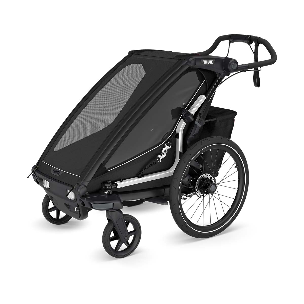 Remolque para bicicleta Thule Chariot Sport 2 Negro