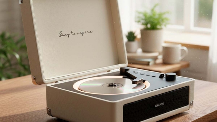 Reproductor de CD Prixton Boogie Cream-5