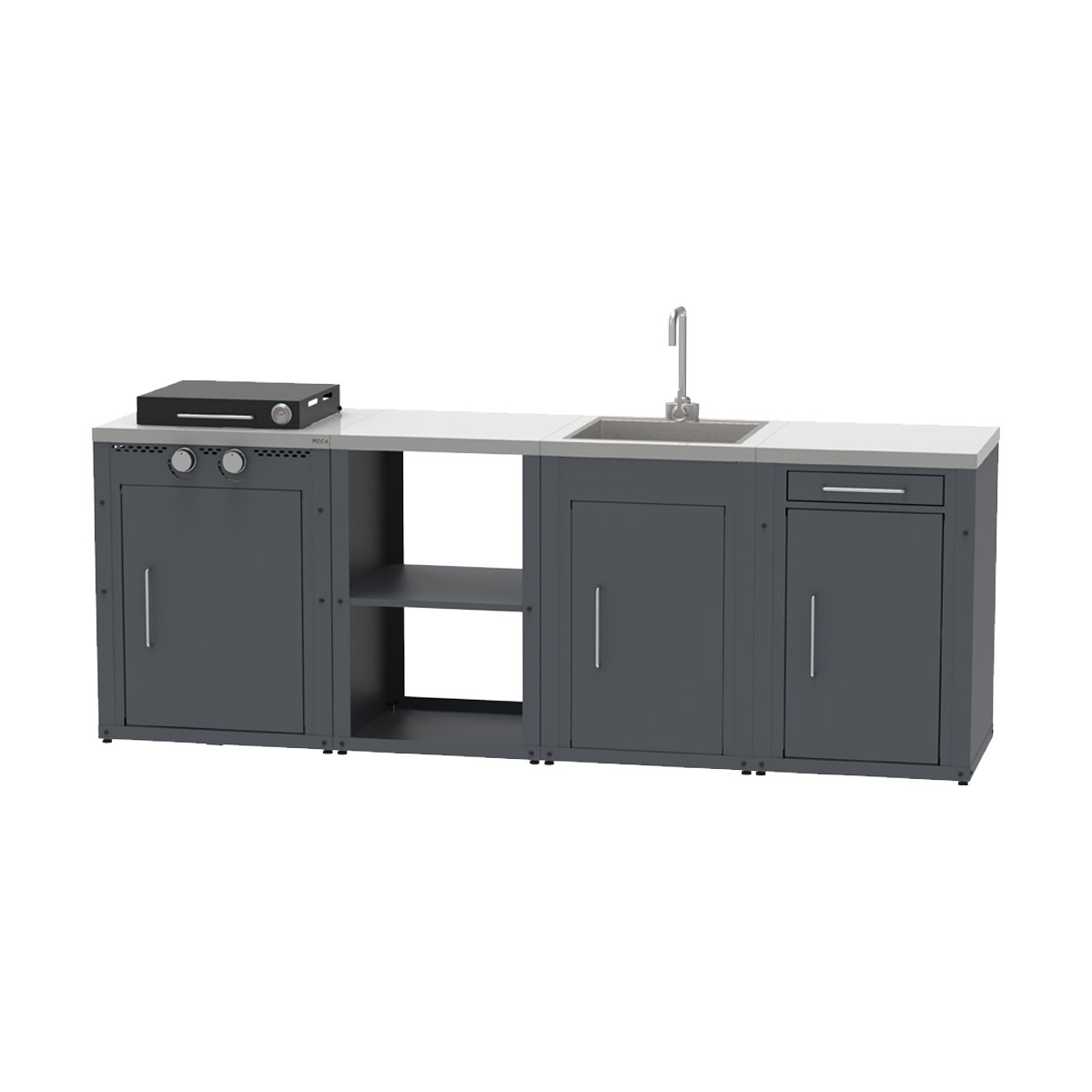 Set cocina exterior MOCA 4 módulos