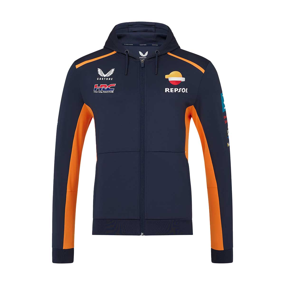 Sudadera Honda HRC 2024 Azul y Naranja Hombre