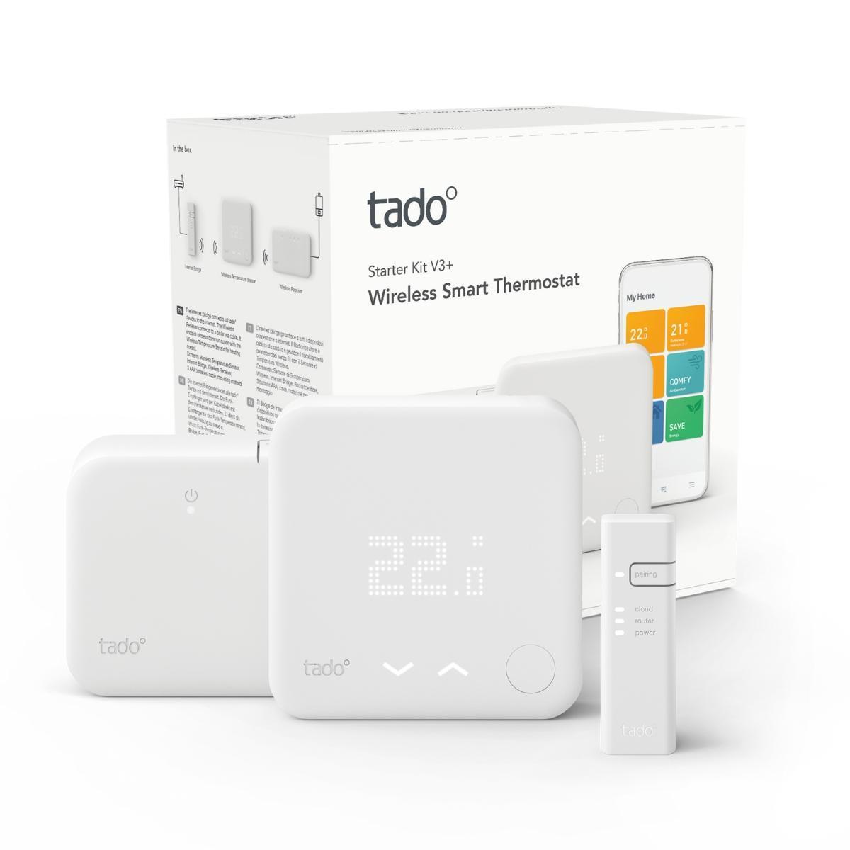 Tado Kit de Inicio V3+ Termostato Inteligente Inalámbrico